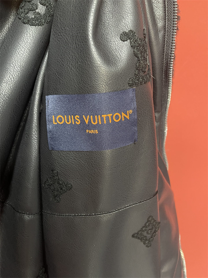 2024fw LV Real Leather Jacket Top Version - DEEPREPS