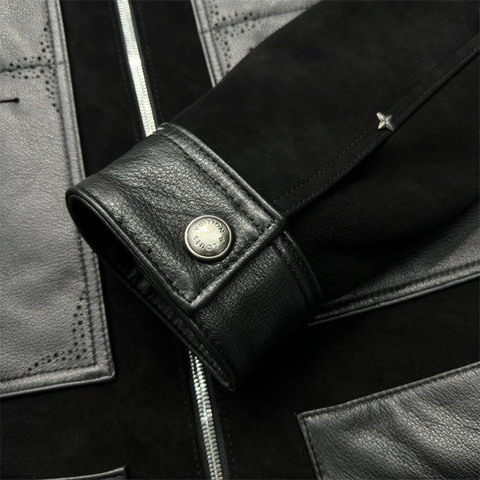 2024fw LV Real Leather Jacket Top Version - DEEPREPS