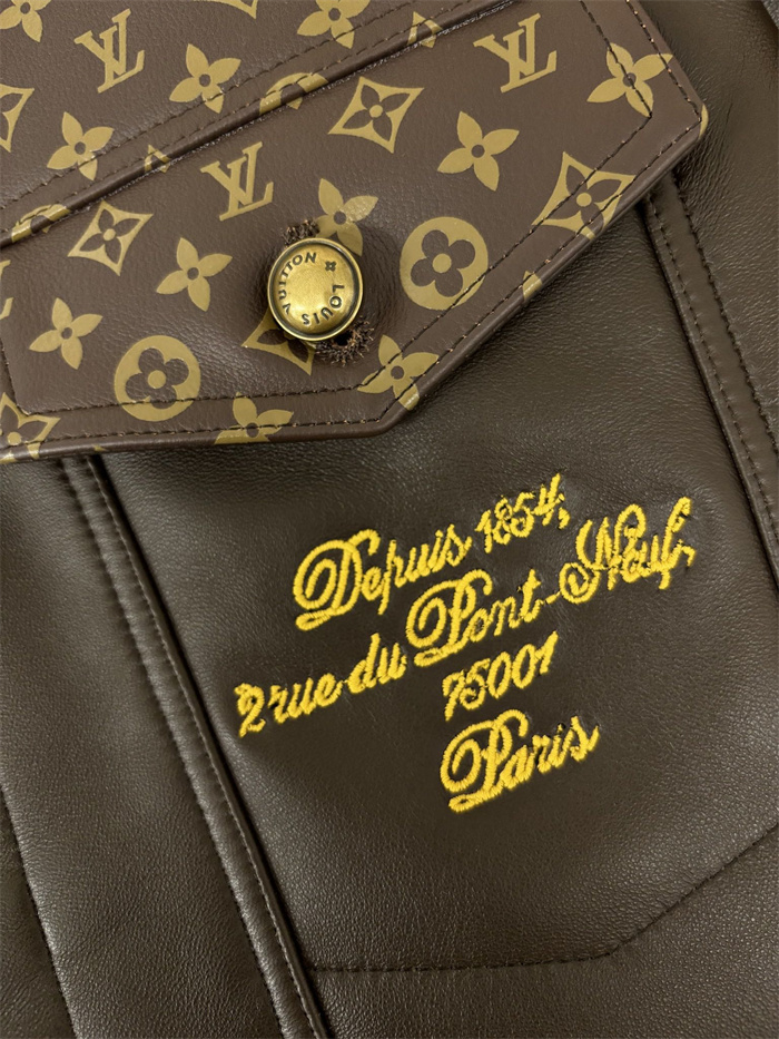 2024fw LV Leather Jacket Top Version - DEEPREPS