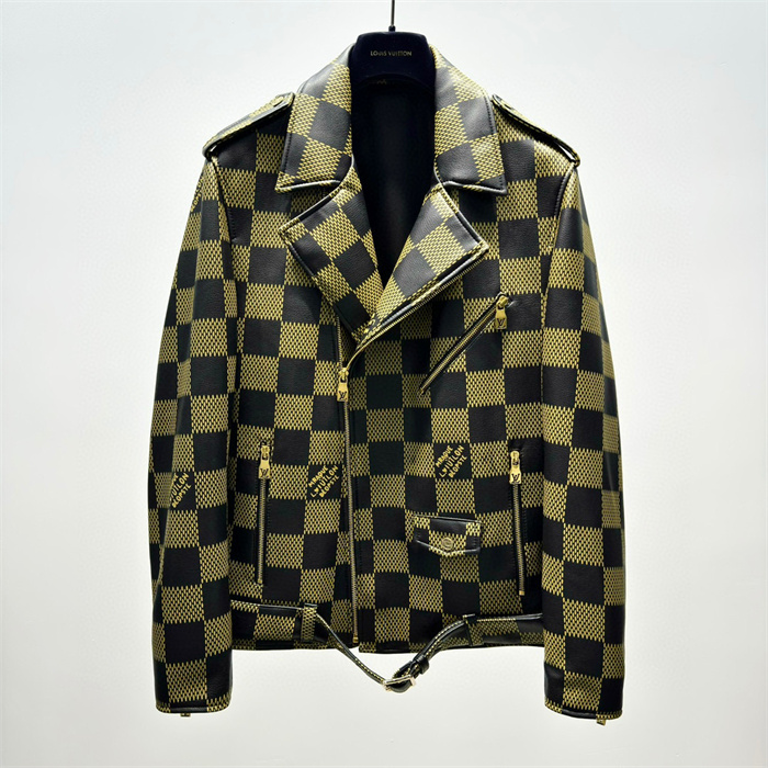 2024fw LV Real Leather Jacket Top Version - DEEPREPS
