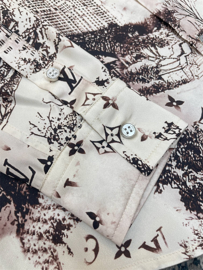 2024fw LV Real silk Shirt Top Version - DEEPREPS
