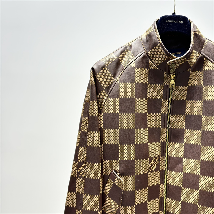 2024fw LV Leather Jacket Top Version - DEEPREPS