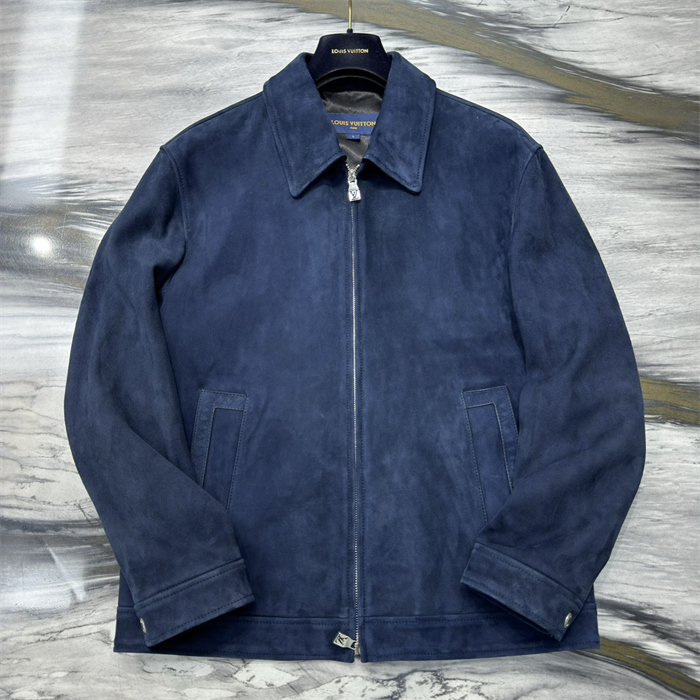 2024fw LV Real Leather Jacket Top Version - DEEPREPS