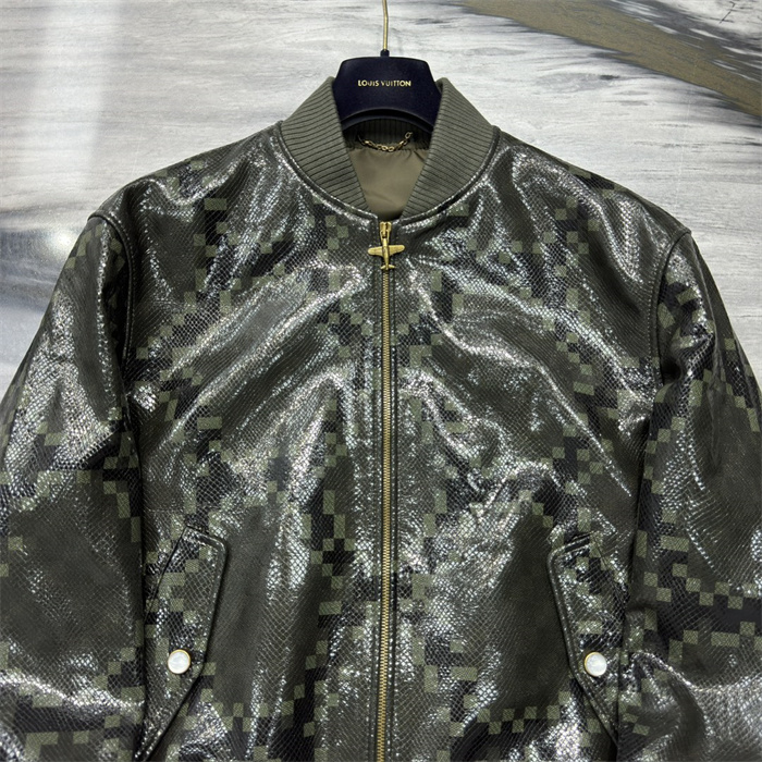 2024fw LV Real Leather Jacket Top Version - DEEPREPS