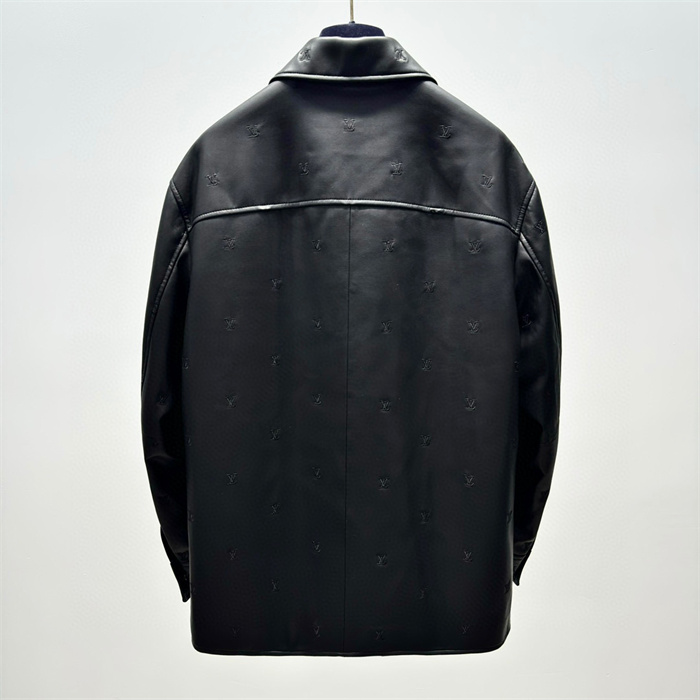 2024fw LV Real Leather Jacket Top Version - DEEPREPS