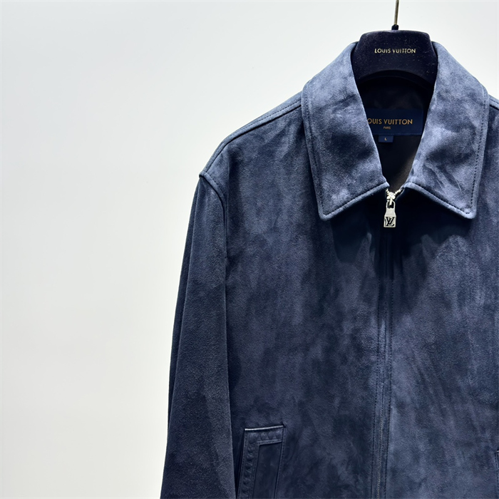 2024fw LV Real Leather Jacket Top Version - DEEPREPS