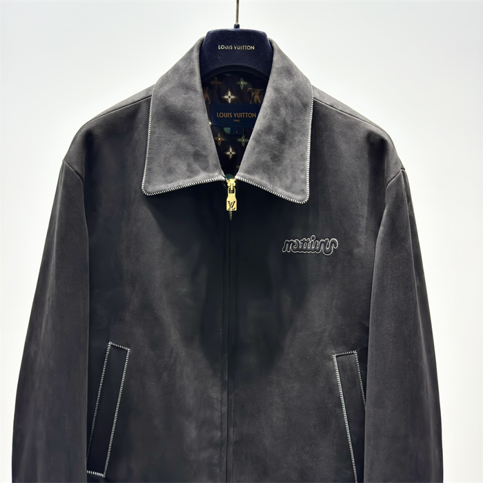 2024fw LV Leather Jacket Top Version - DEEPREPS