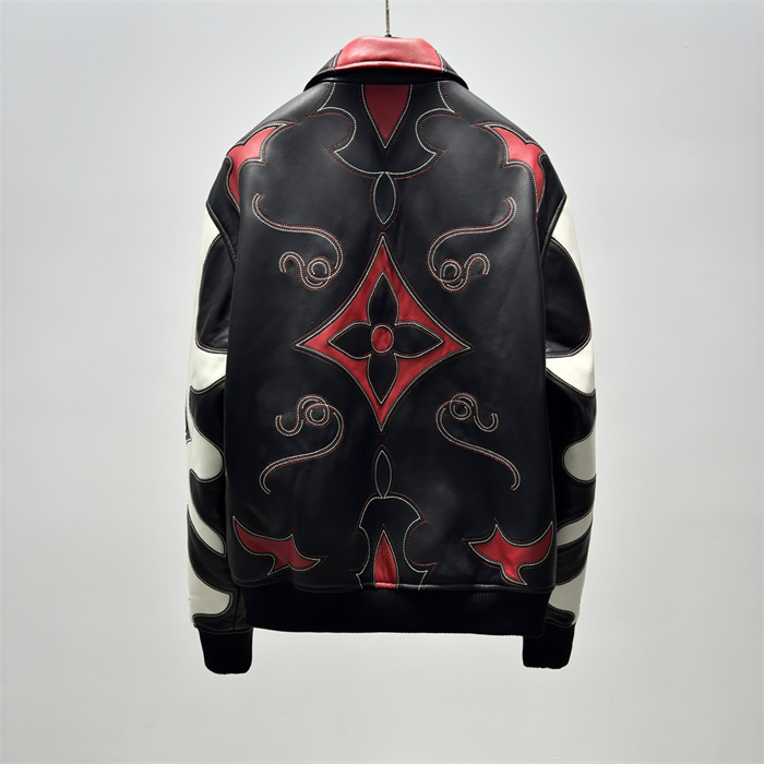 2024fw LV Real Leather Jacket Top Version - DEEPREPS