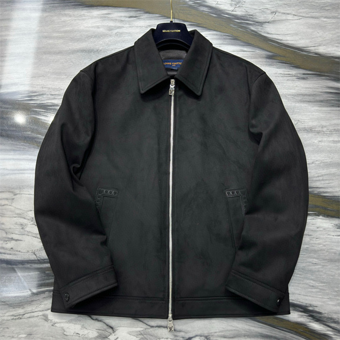 2024fw LV Leather Jacket Top Version - DEEPREPS