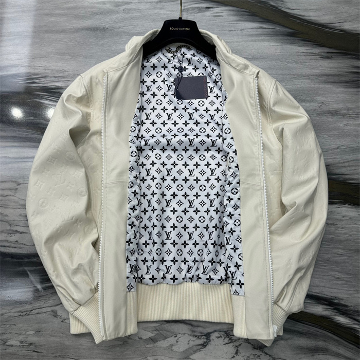 2024fw LV Leather Jacket Top Version - DEEPREPS