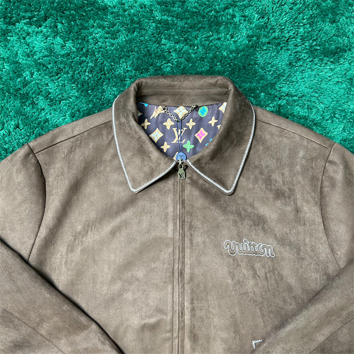 2024fw LV Leather Jacket Top Version - DEEPREPS