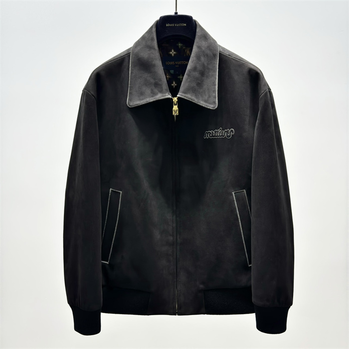 2024fw LV Leather Jacket Top Version - DEEPREPS