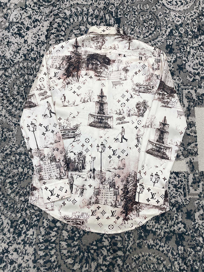 2024fw LV Real silk Shirt Top Version - DEEPREPS