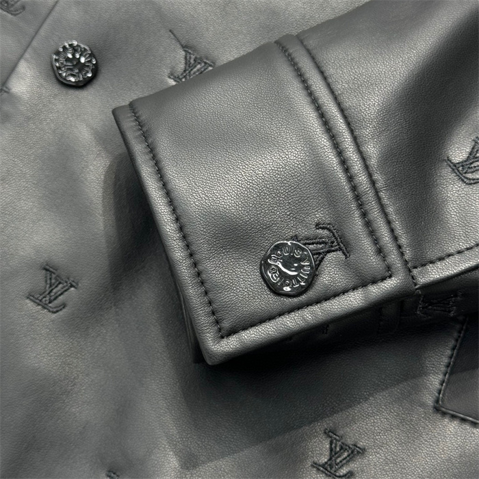 2024fw LV Real Leather Jacket Top Version - DEEPREPS