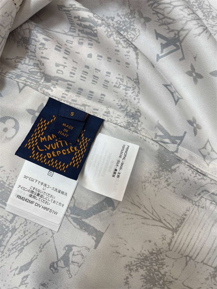 2024fw LV Real silk Shirt Top Version - DEEPREPS