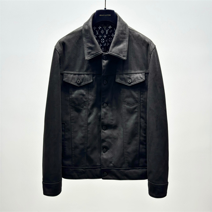 2024fw LV Real Leather Jacket Top Version - DEEPREPS