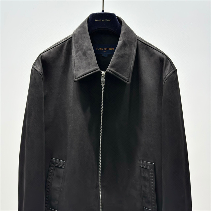 2024fw LV Leather Jacket Top Version - DEEPREPS
