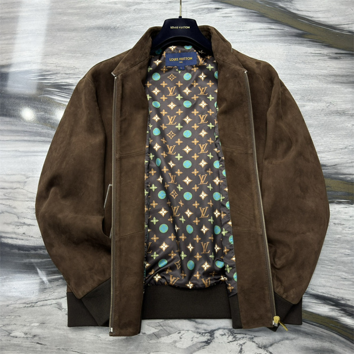 2024fw LV Leather Jacket Top Version - DEEPREPS