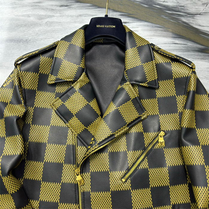 2024fw LV Real Leather Jacket Top Version - DEEPREPS