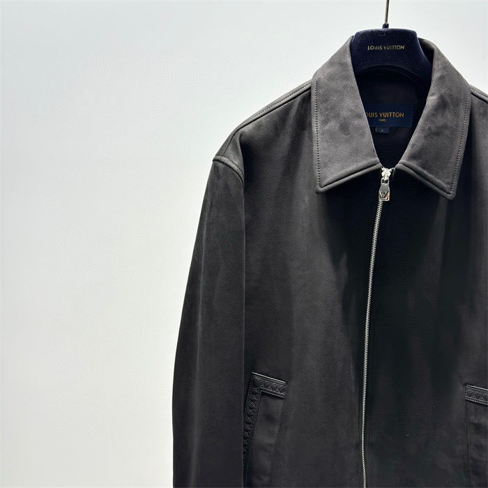 2024fw LV Leather Jacket Top Version - DEEPREPS