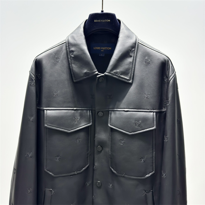 2024fw LV Leather Jacket Top Version - DEEPREPS