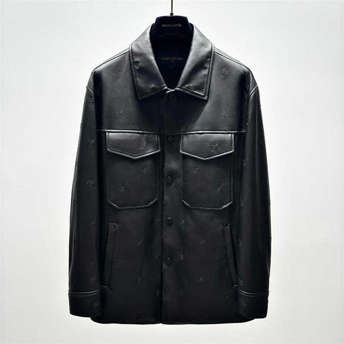 2024fw LV Leather Jacket Top Version - DEEPREPS