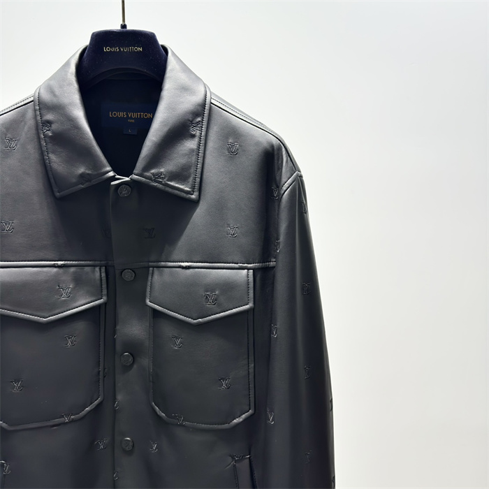 2024fw LV Leather Jacket Top Version - DEEPREPS