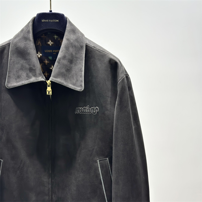2024fw LV Leather Jacket Top Version - DEEPREPS