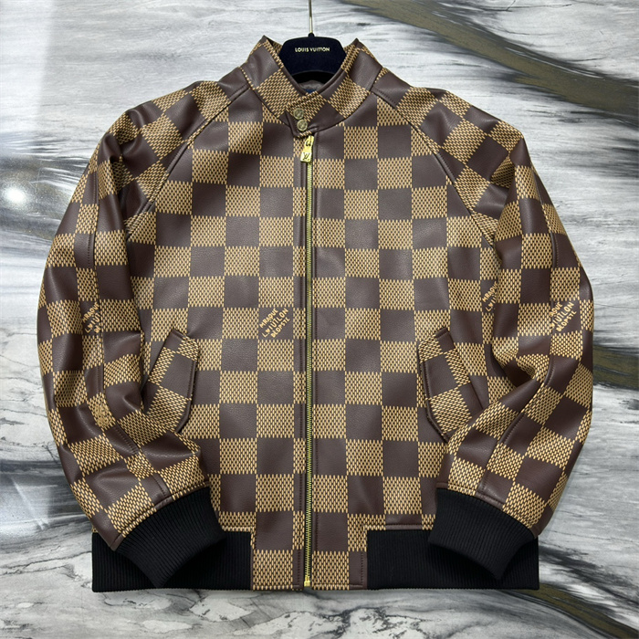 2024fw LV Leather Jacket Top Version - DEEPREPS