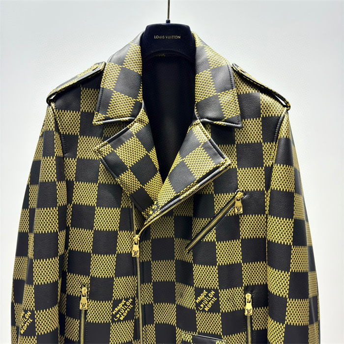 2024fw LV Real Leather Jacket Top Version - DEEPREPS