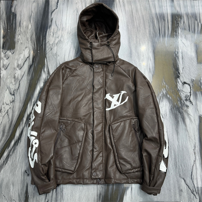 2024fw LV Real Leather Jacket Top Version - DEEPREPS