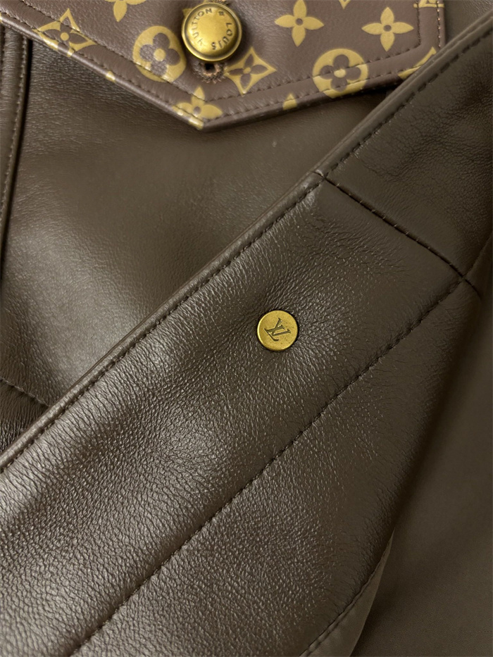 2024fw LV Leather Jacket Top Version - DEEPREPS