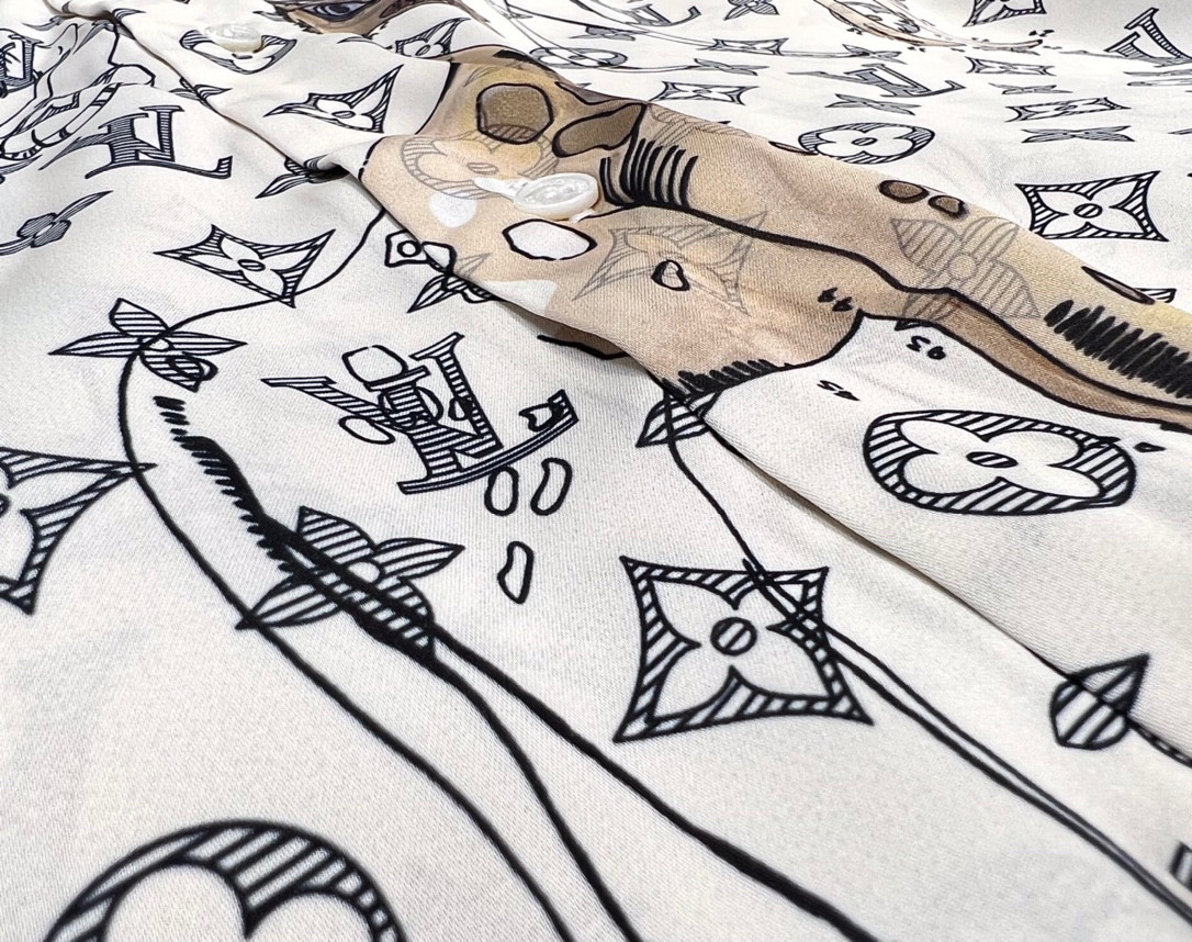 2024SS LV Silk Shirt Top Version - DEEPREPS