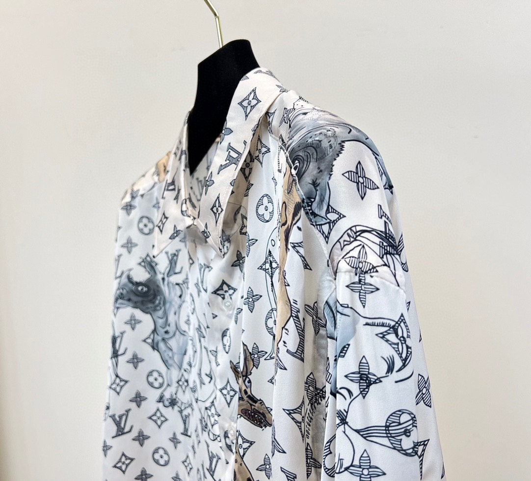 2024SS LV Silk Shirt Top Version - DEEPREPS