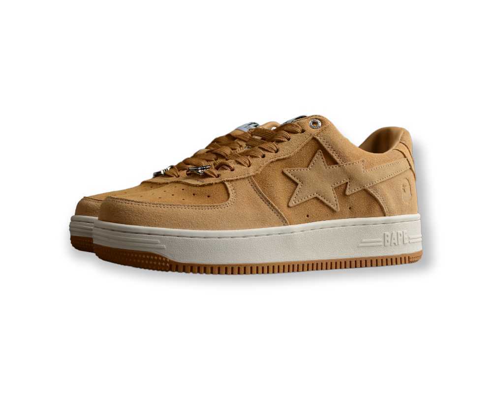 A Bathing Ape Bape Sta Beige Suede - DEEPREPS