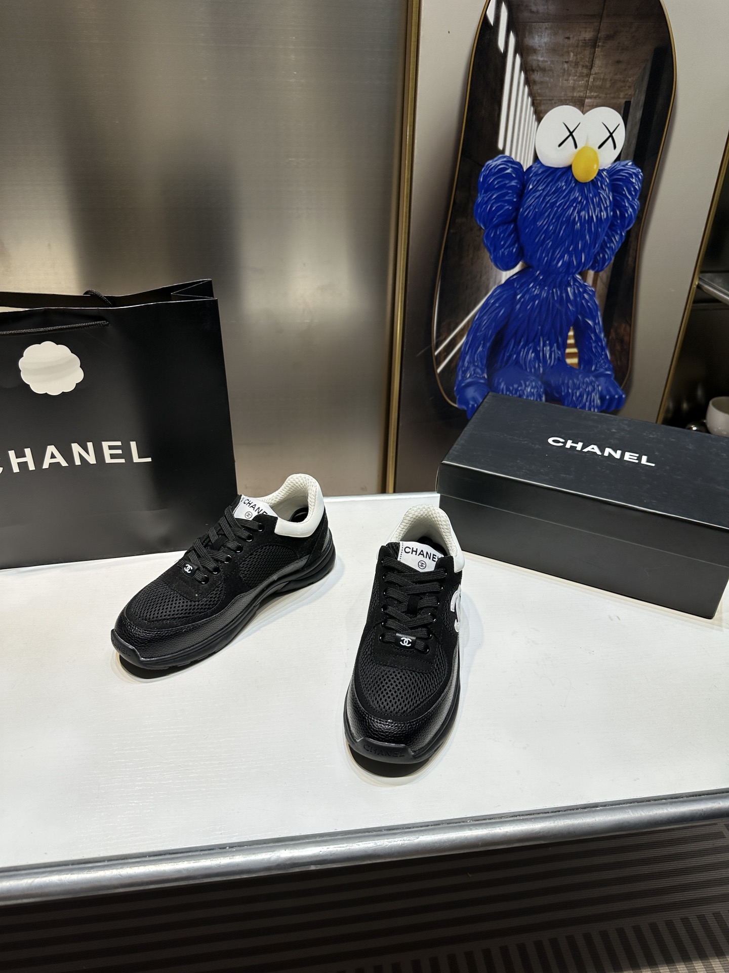 Premium Rep“CC” Logo Mesh & Leather Sneakers - DEEPREPS