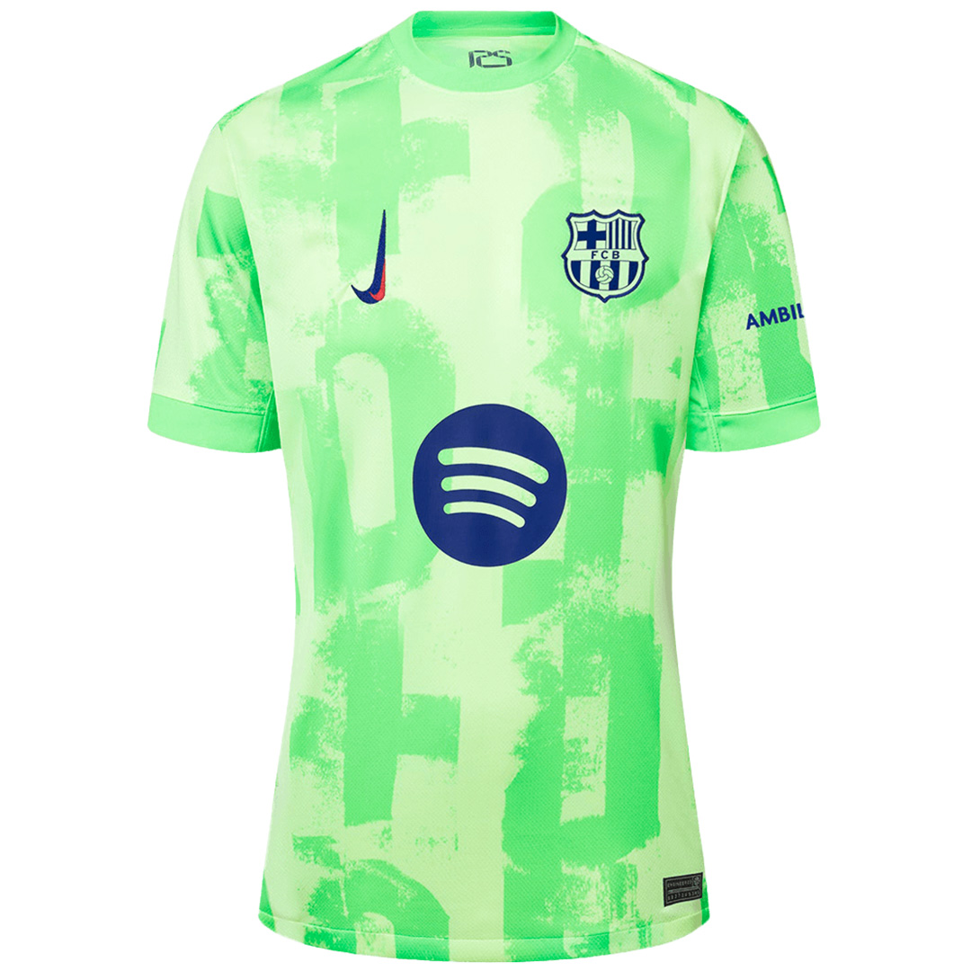 F.DE JONG #21 Barcelona Third Spotify Logo Without Text Jersey 2024/25 - UCL Font - Reps Jerseys