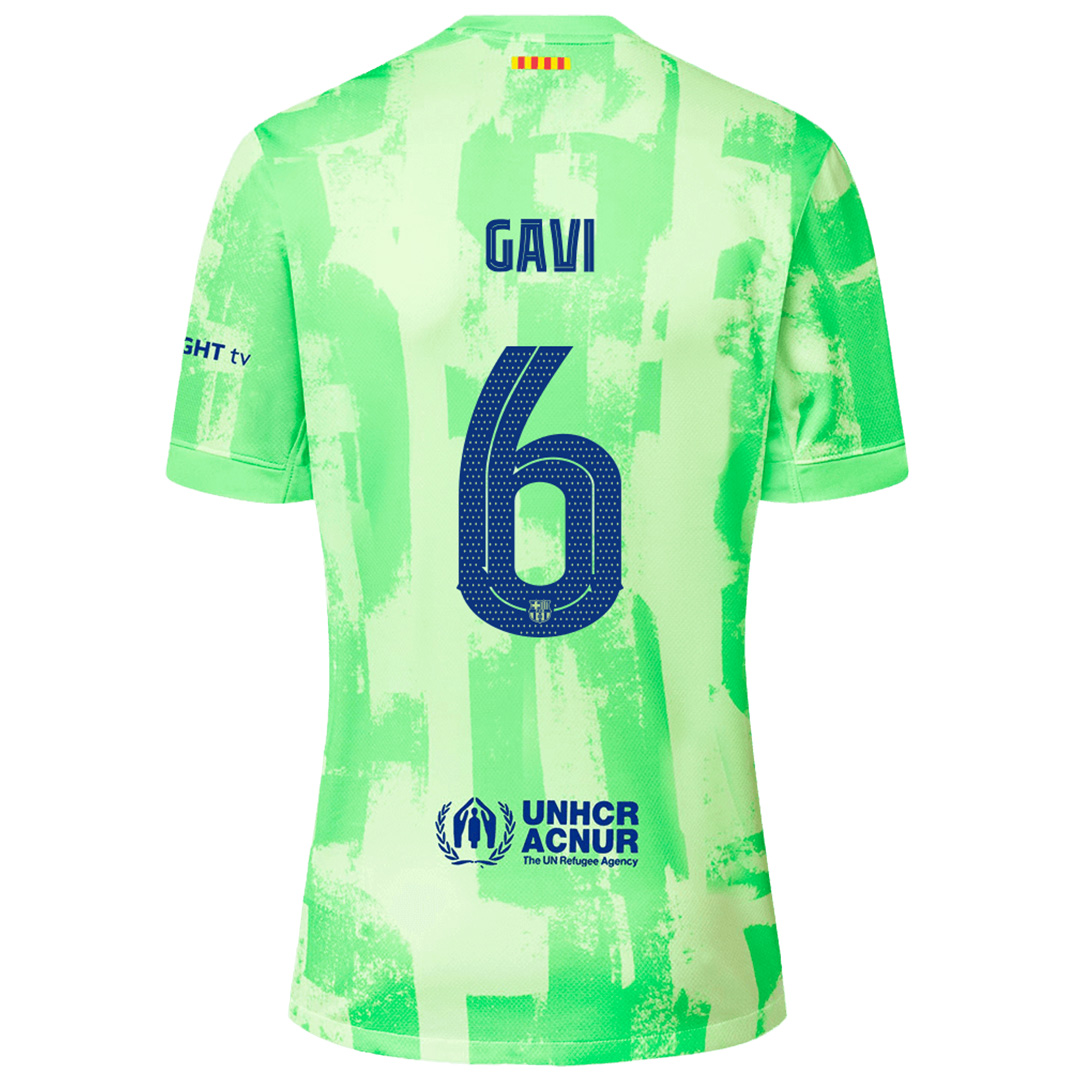 GAVI #6 Barcelona Third Spotify Logo Without Text Jersey 2024/25 - UCL Font - Reps Jerseys