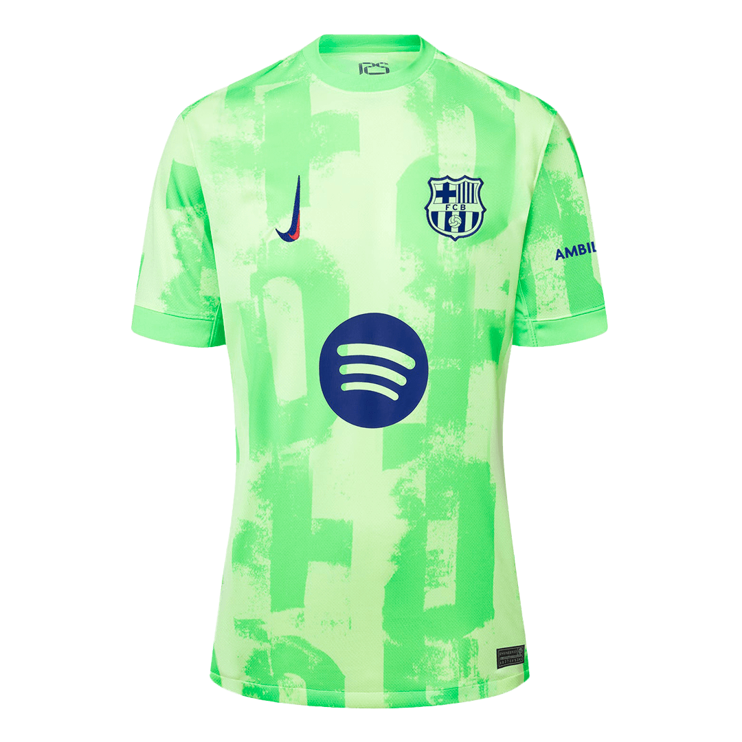 LAMINE YAMAL #19 Barcelona Spotify Logo Without Text Third Jersey 2024/25 - UCL Font - Reps Jerseys