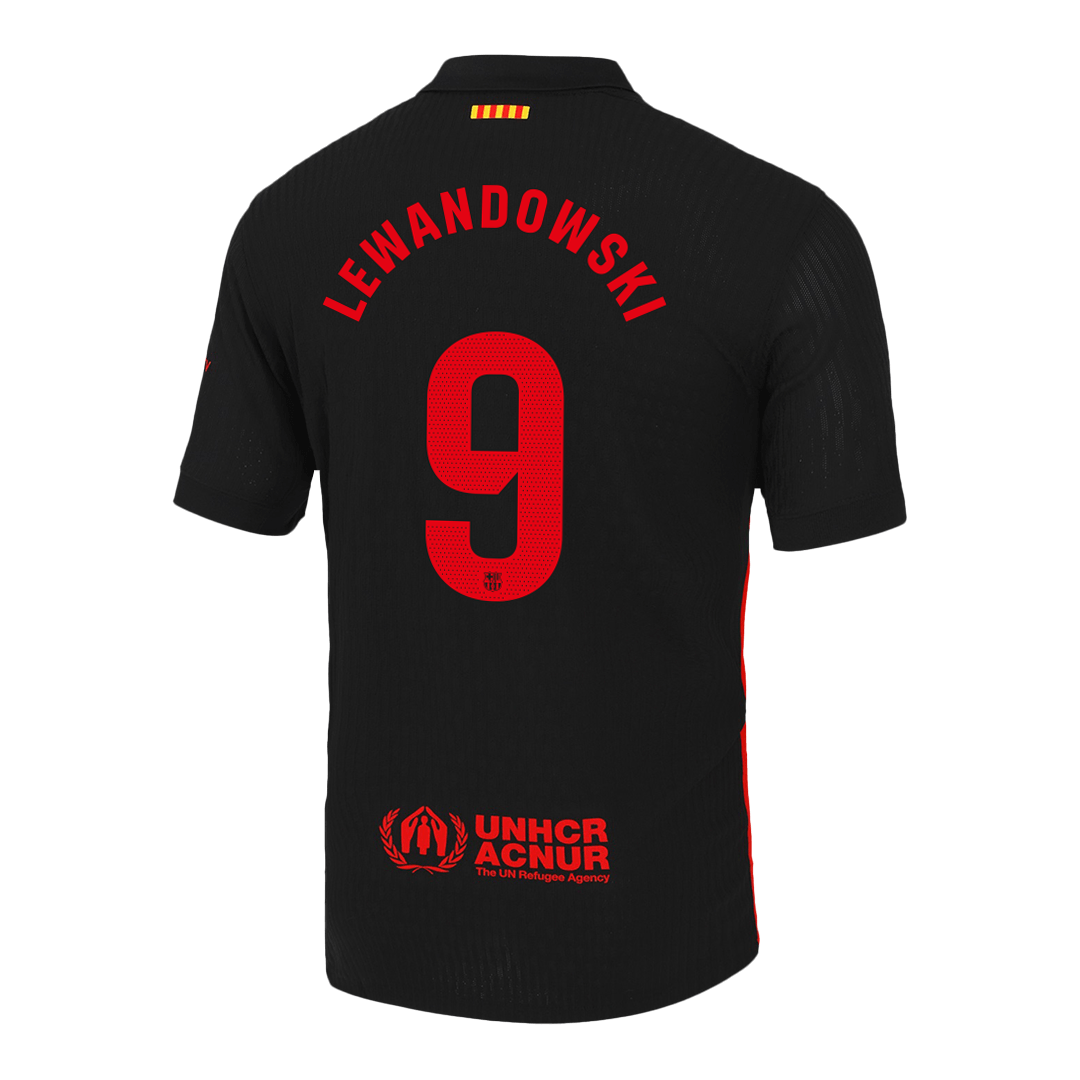 LEWANDOWSKI #9 Barcelona Away Spotify Logo Without Text Match Jersey 2024/25 - Reps Jerseys