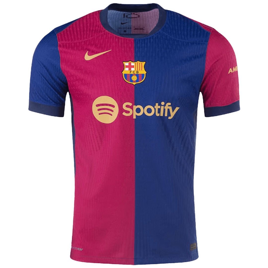 LAMINE YAMAL #19 Barcelona Home Jersey Player Version 2024/25 - UCL Font - Reps Jerseys
