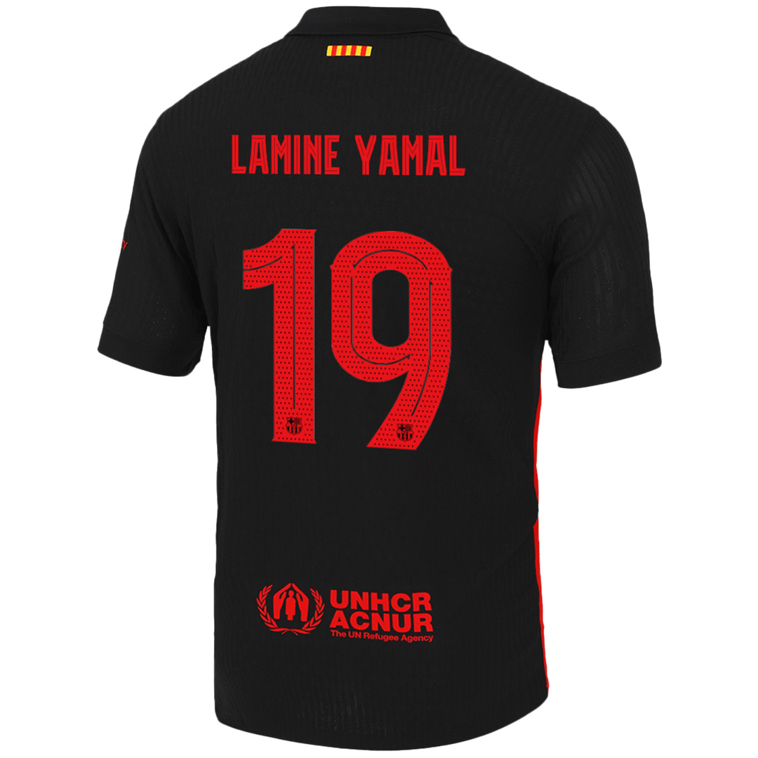 LAMINE YAMAL #19 Barcelona Away Jersey Player Version 2024/25 - UCL Font - Reps Jerseys