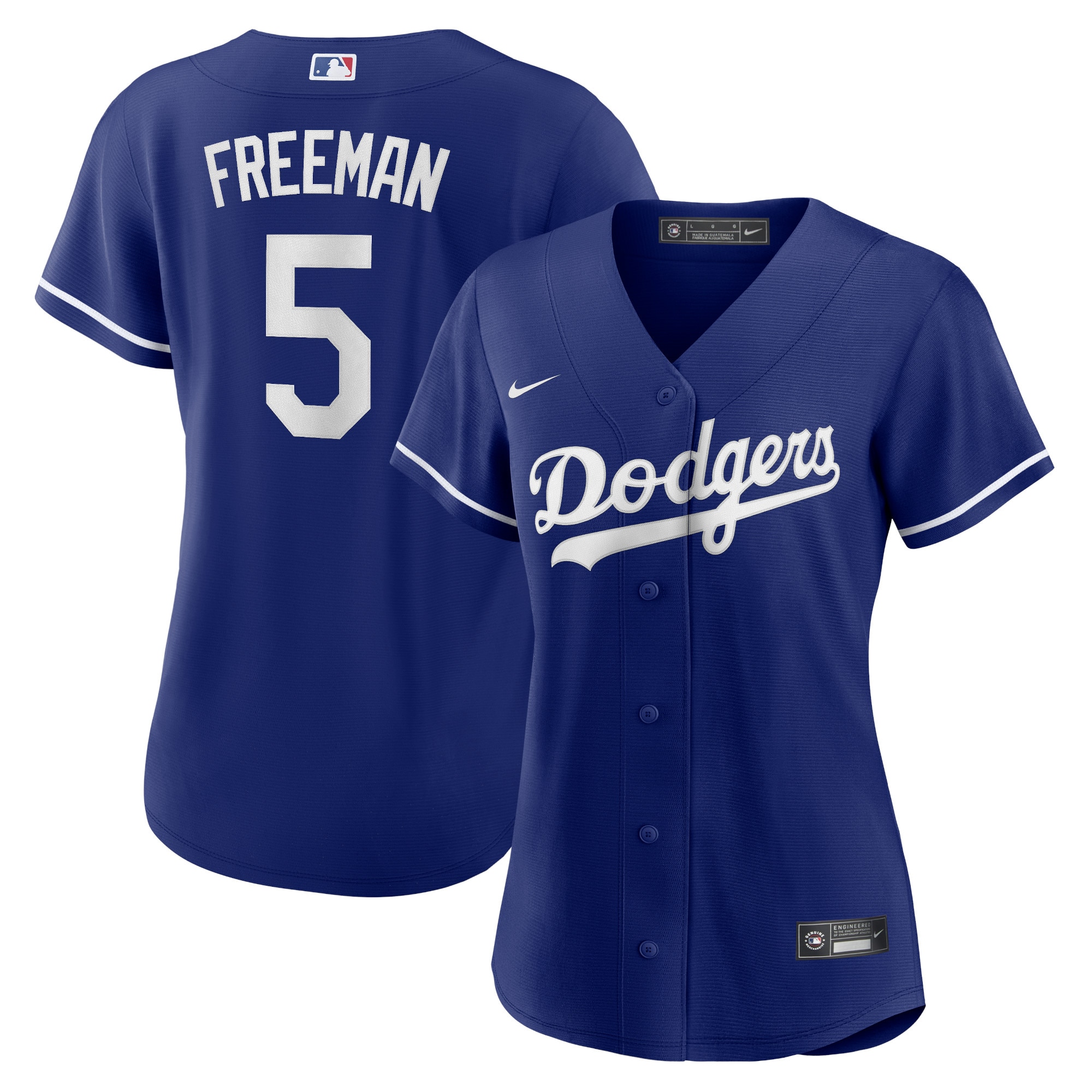 Freddie Freeman Los Angeles Dodgers Women's Alternate Replica Player Jersey - Royal