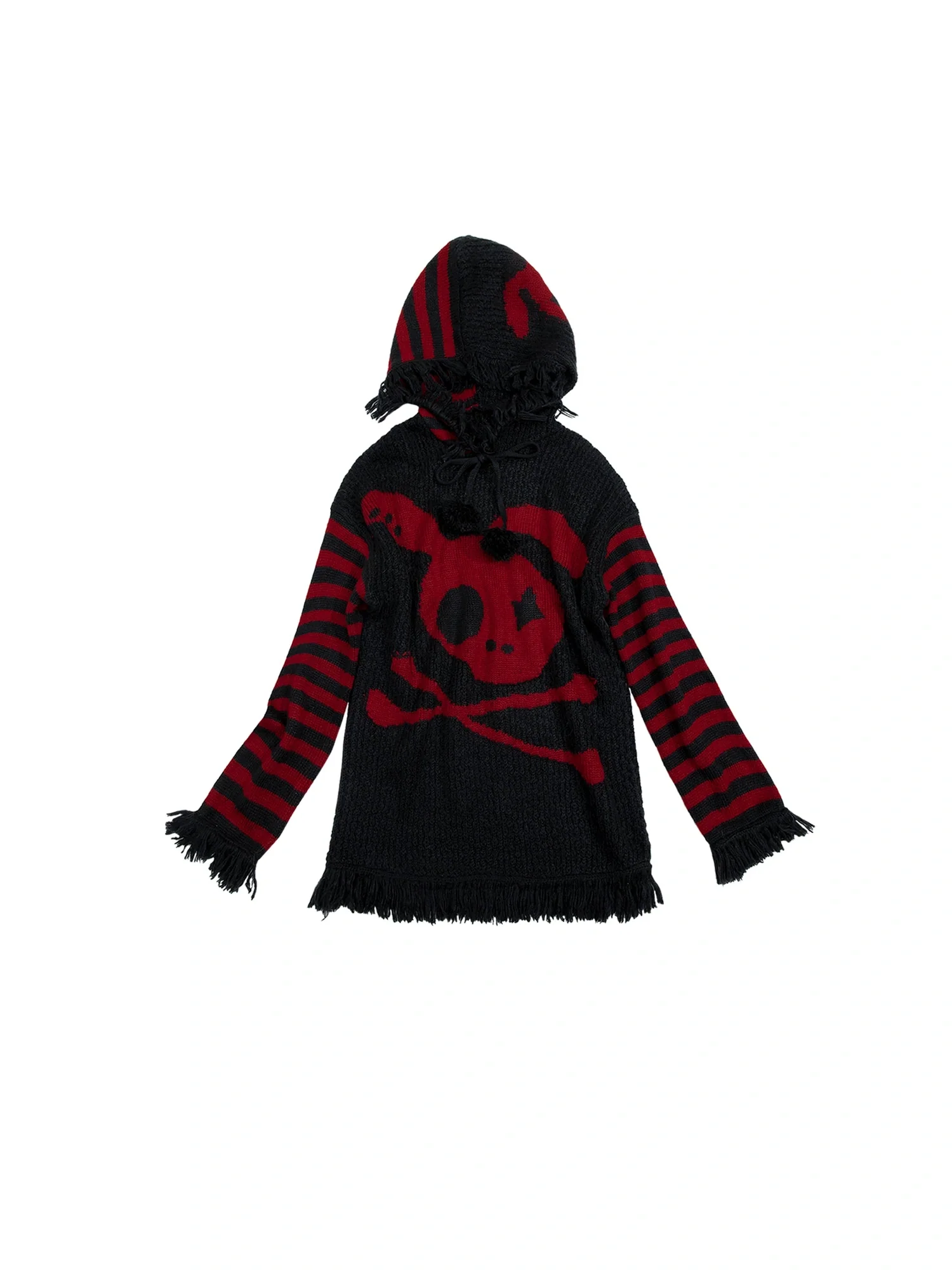 Punk Y2K Rebel Skull Rabbit Hooded Sweatshirt