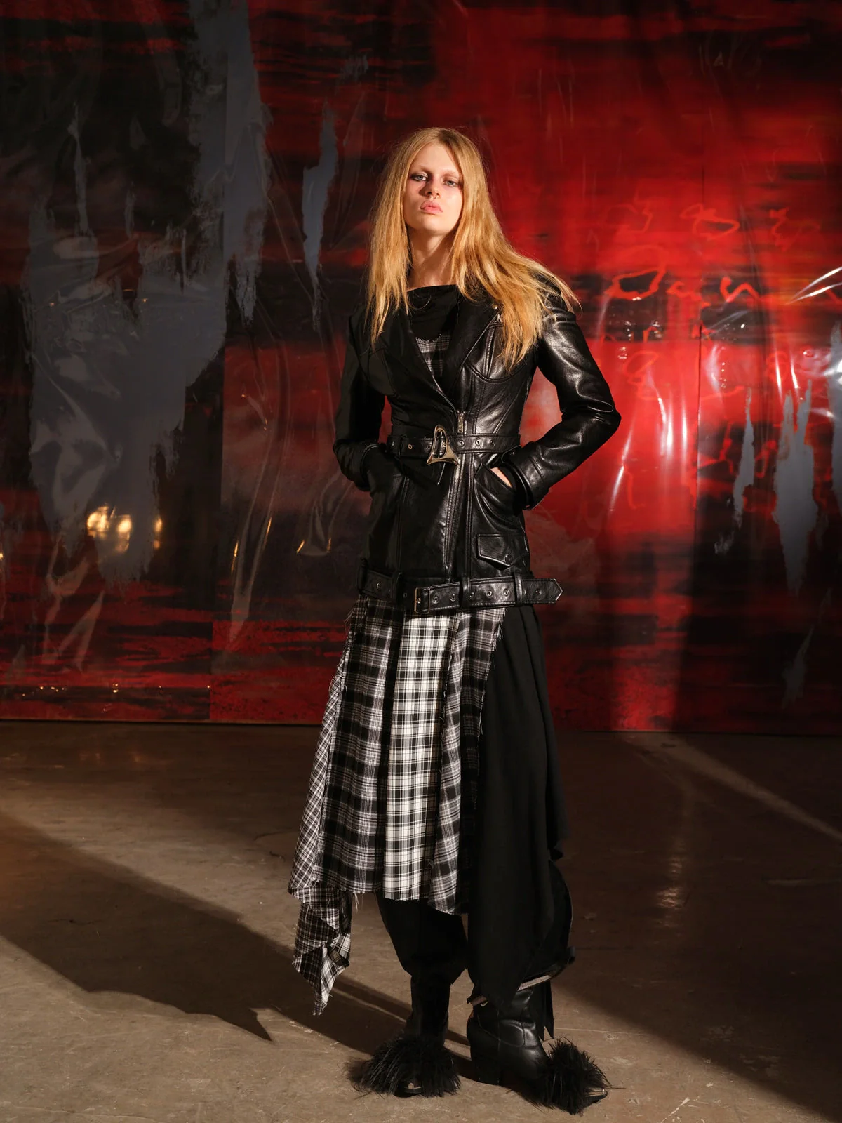 Vintage Patchwork Motorcycle Jacket
