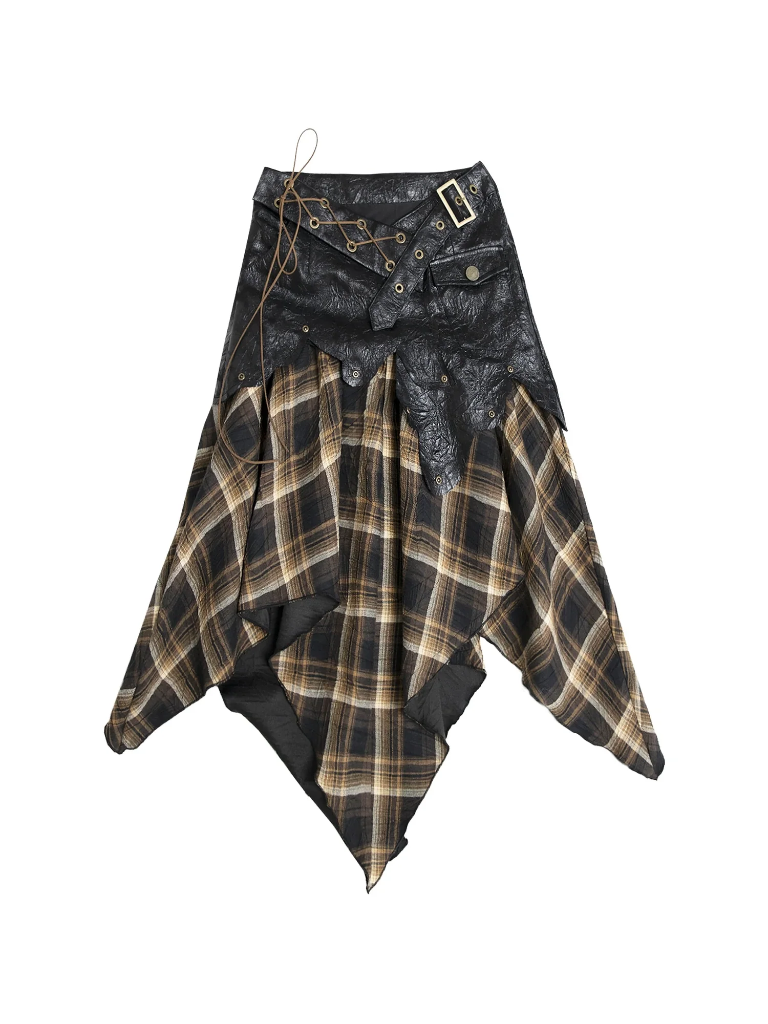 Vintage Punk Rock Cutout Corset Mini Skirt Dresses