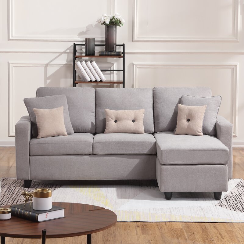 Campbelltown 78.5 Wide Reversible Sofa & Chaise With Ottoman