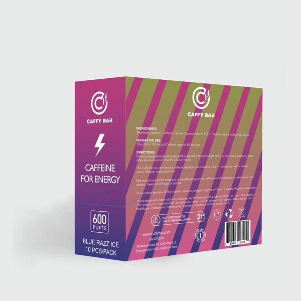 Blue Razz - Caffeine Bar diffuser - Caffeine vape shop online