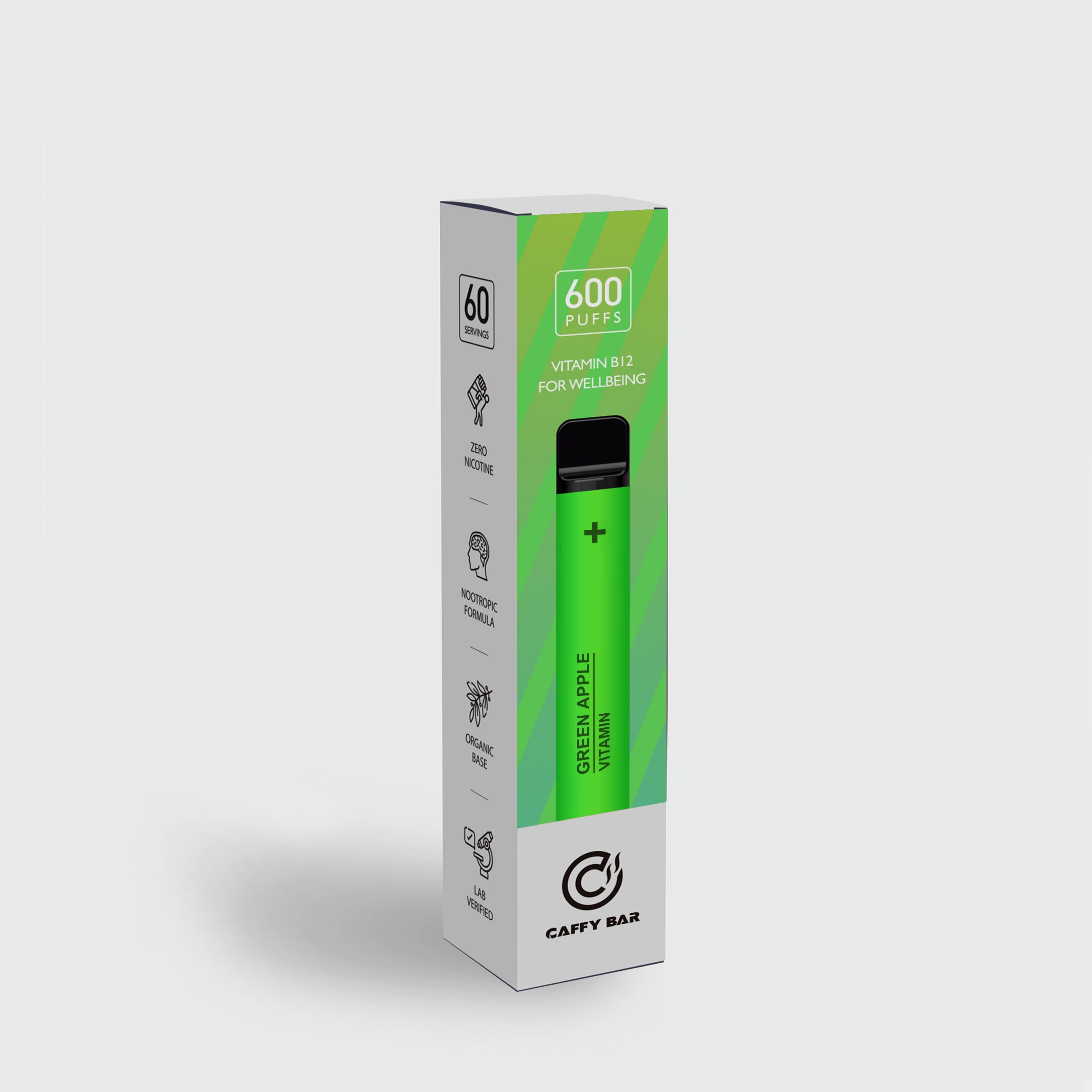 Caffy Bar vitamin pen -green apple - Caffeine vape shop online