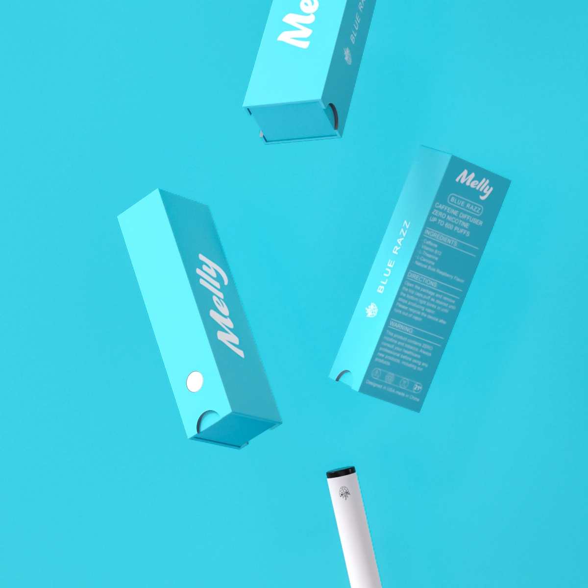 Blue Razz - Caffeine Diffuser - 600 Puffs - Caffeine vape shop online